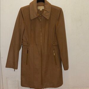 Michael Kors Camel Zip-Up Jacket. NWOT, never worn